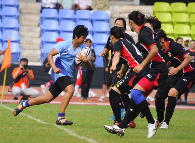 Indian skipper Surbhi Date in action during India vs China